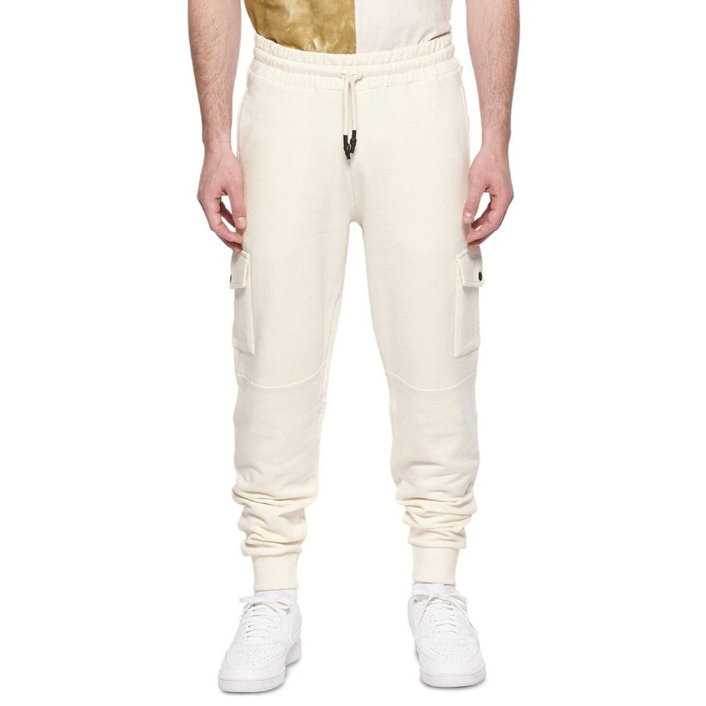 ELEVEN PARIS Men's Cargo Jogger Pants Ivory Size L MSRP $125